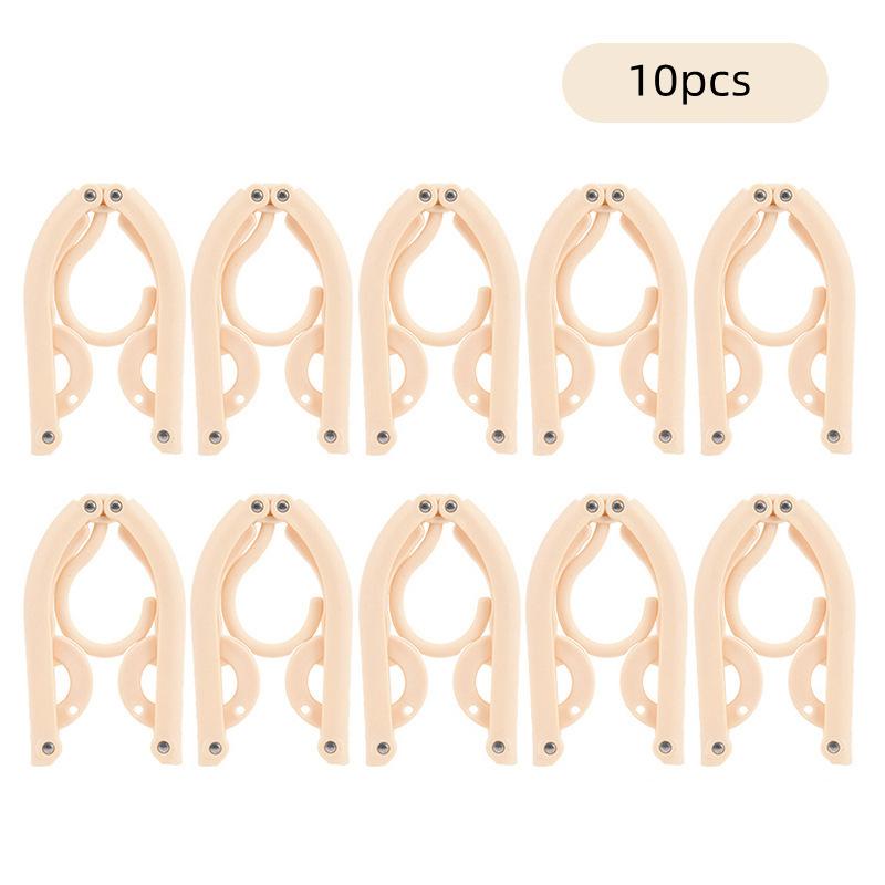 5/10pcs Set Folding Hanger Drying Rack Clothes Organizer Storage Home Laundry Travel Accessories Outdoor Wardrobe Coat Hanger