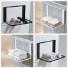 Foldable Bathroom Towel Holder No Tool Need Quick Assembly & Foldable Design Bracket Quick Fixing for Bathroom