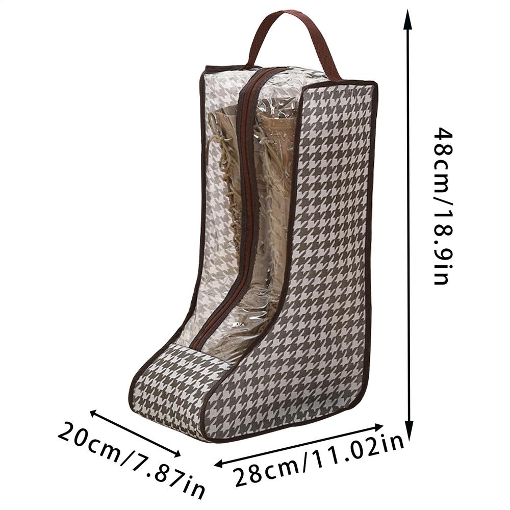 Shoes Dust Cover PVC Mesh Transparent Shoe and Boot Storage Bag with Zipper Portable Travel Anti-dust Organizer Protector Bags