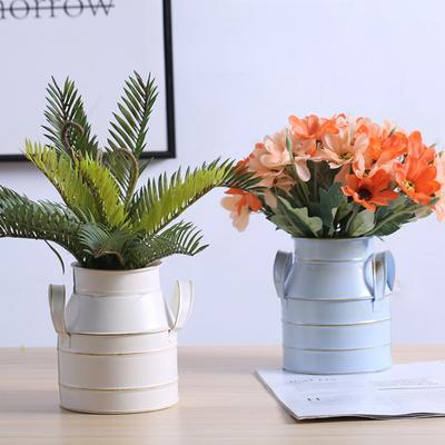 Metal Vintage Shabby Flower Vase Tin Pitcher Plants Decoration Garden Wedding Home Iron Flower Pot
