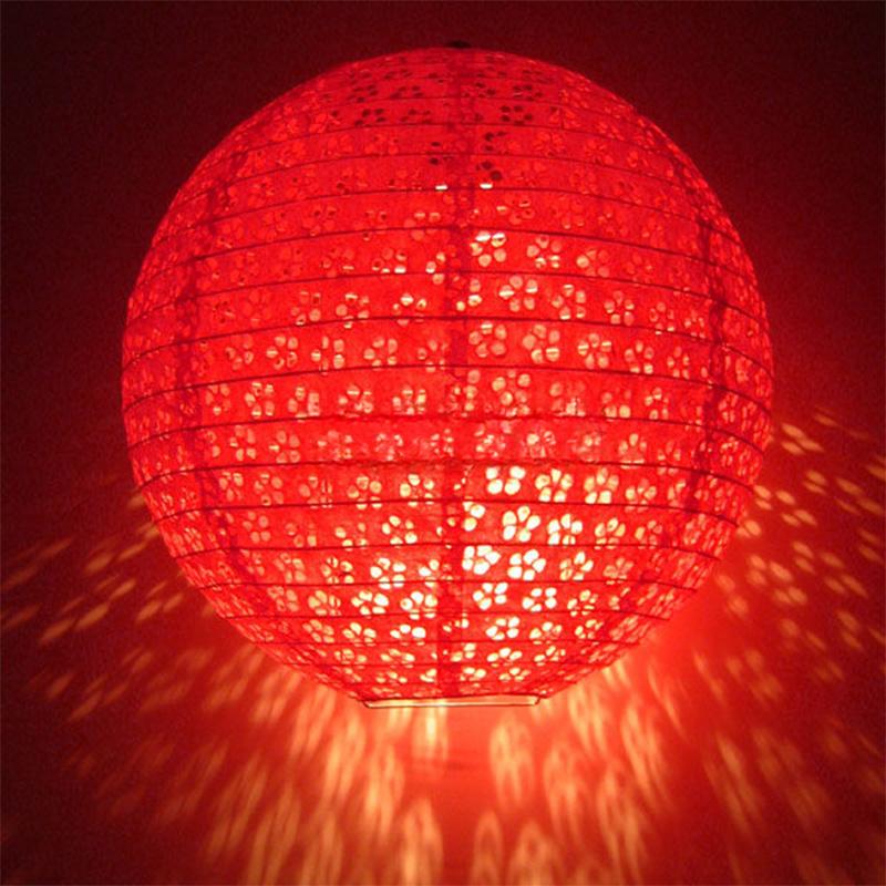 5pcs 30cm Printed Flower Round Paper Lantern Wedding Birthday Party Decorations Chinese Japanese Festival Paper Lantern Supplies