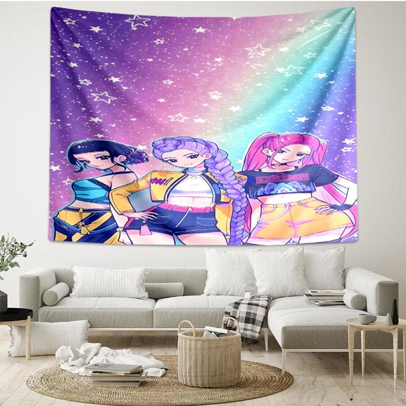 Singer Print Tapestry - Portable Wall Decor Cloth, for Home, Dorm, Travel, Bedroom, Living Room - Ideal Birthday Housewarming Gift