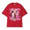 Hip Hop Queen Nicki Minaj Pink Friday Pattern Tshirt for Womens Aesthetic Fashion Tshirt Round Neck Tshirt