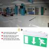 110-240V Commercial LED Emergency Sign Lamp Green Bulb Safety Security Light Exit Sign Left Right Neon Light Mall