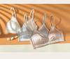 Breathable French Triangle Cup Mulberry Silk Underwear for Women - Satin Thin Section for Small Chest