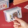 Plastic Rectangular Poker Card Storage Box Game Card Credit Card Drawer Organizer Business Card Case