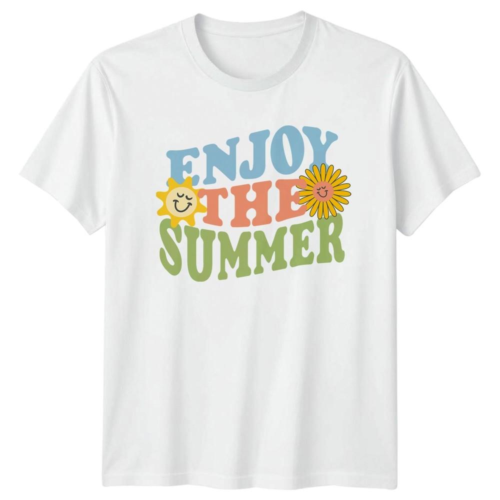 Enjoy The Summer Unisexs TShirt Retro Summer Gift For Her