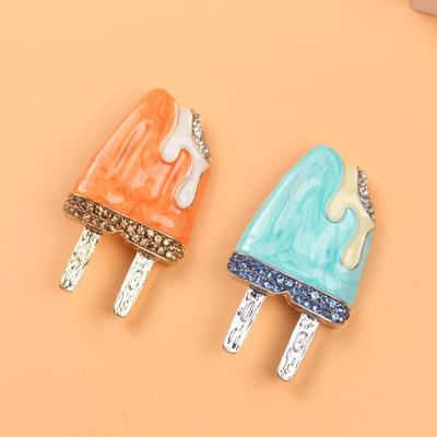 Sole Vento Carino Gelato Spilla Gelato Creativo Divertente Spilla Colore Smalto Accessori Ins Vento