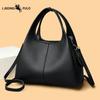 Women's Soft Leather Bucket Bag, High-quality Cowhide Texture, Shoulder/crossbody Bag, Large Capacity Tote Bag