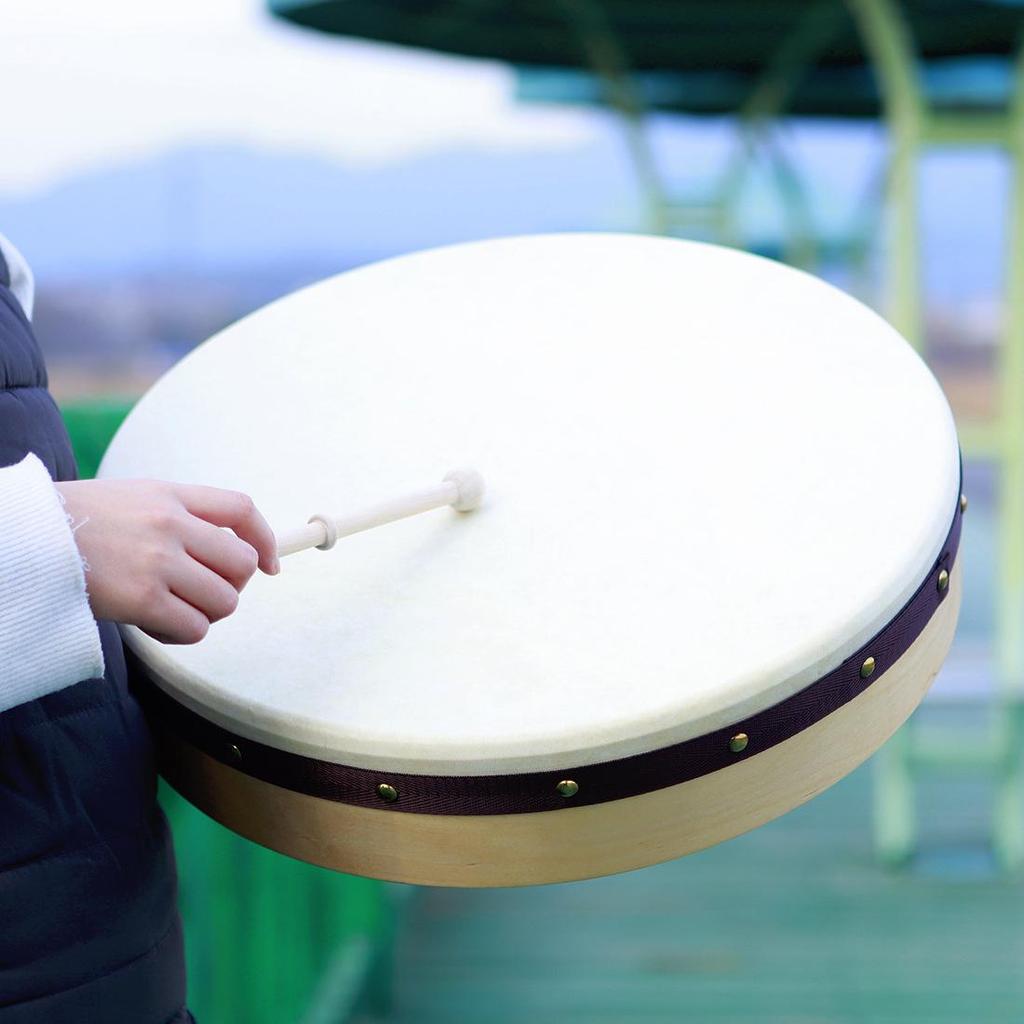 16-18 Inch Irish Sheepskin Hand Drum for Xinjiang Dance and Ethnic Performance