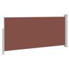 Retractable Side Awning 140 x 300 cm Brown