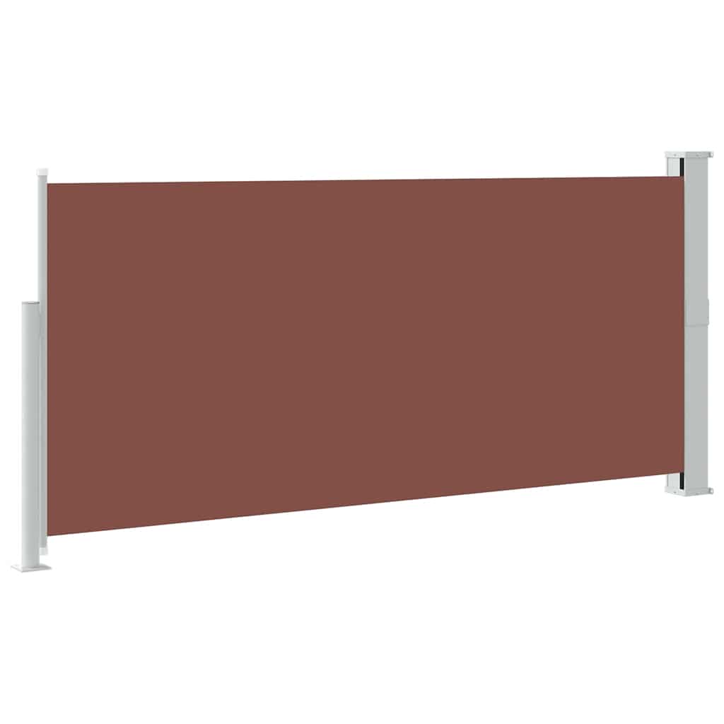 Retractable Side Awning 140 x 300 cm Brown