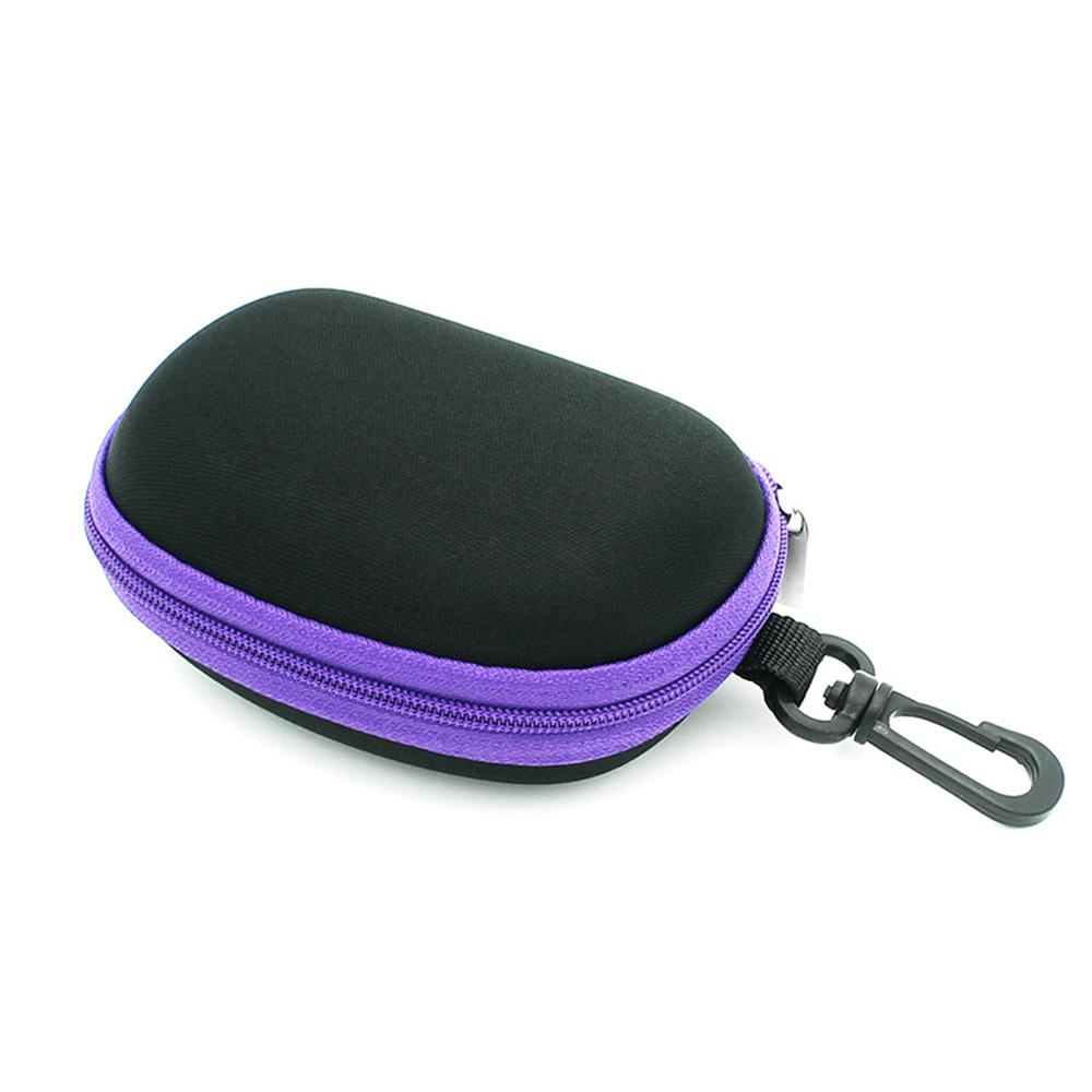 Portable Folding Glasses Case Eva Zippered Sunglasses Box Eyewear Case Crushproof Waterproof Foldable Storage Pouch With Hook