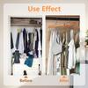 2pcs Multifunctional Wooden Clothes Hanger With 8 Hooks Space Saving Closet Organizer For Belts, Ties, Bras, Tank Tops, Jeans And Trousers