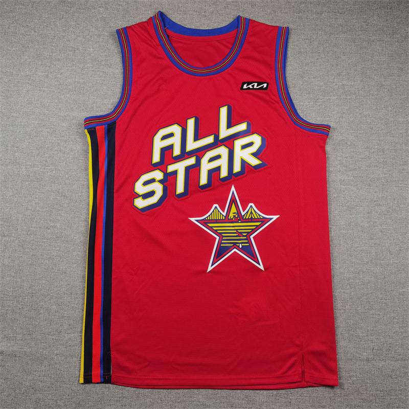 

2025 Victor Wembanyama Red Spurs #1 All-Star Basketball Jersey XL