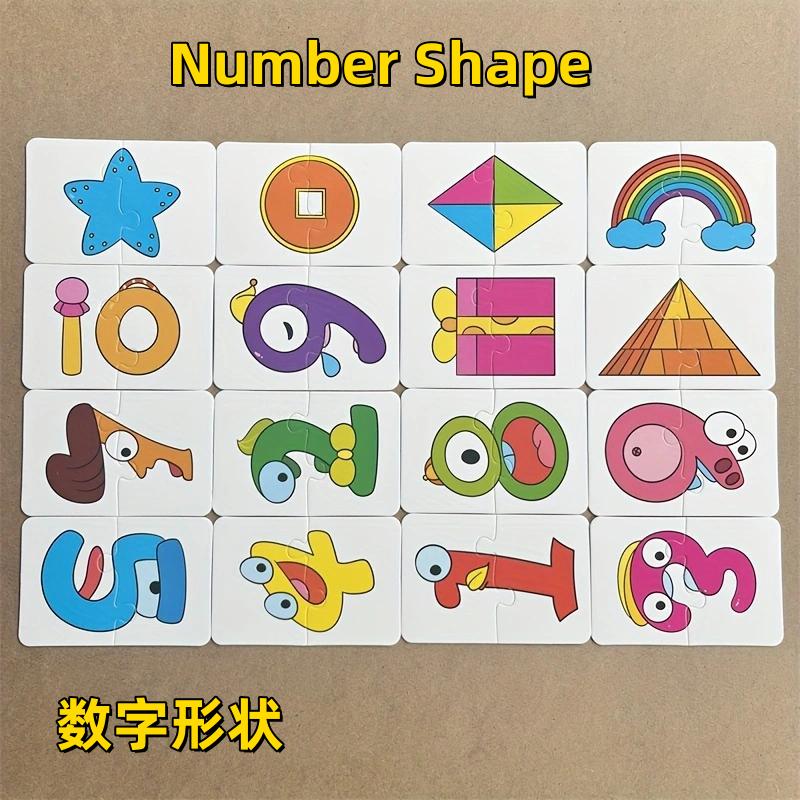 32Pcs/box Animal Matching Puzzle Toys Image Language Cognition Children Cards Pairing Game Learning Educational Toy Kids Gifts