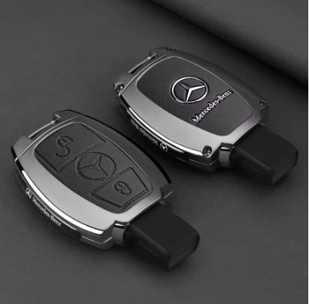 Car Key Case Cover Bag Keychain Shell Fod Suede Leather For Mercedes Benz A B C S Class AMG GLA CLA GLC W176 W221 W204 W205 PQRST1