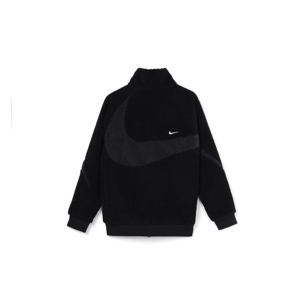 Nike Velvet Jackets Men's Black Stand Collar Moderate FB1910-010