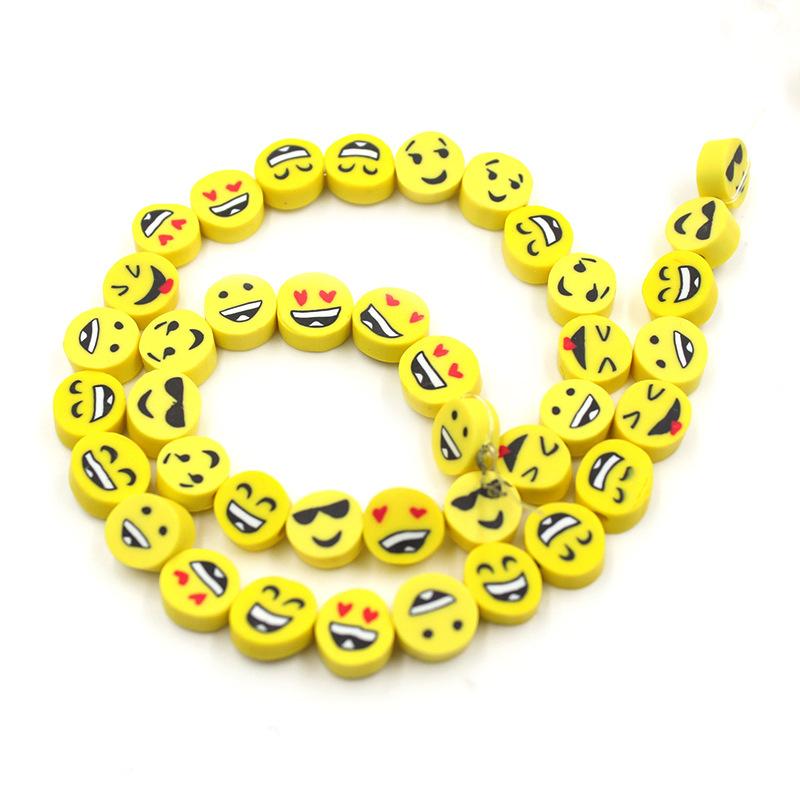 Soft Pottery Beads Beaded Handmade Materials Diy Jewelry Accessories Mobile Phone Chain Bead Separation Mixed Color Soft Pottery Loose Beads