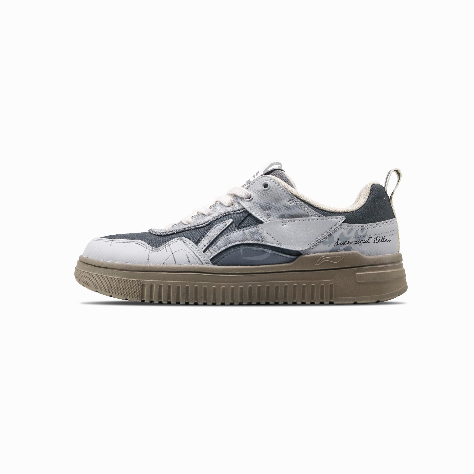 

Li Ning Cyan Cloud Lightweight, Slip Resistant, And Abrasion Resistant Low top Skateboard Shoes Men s Gray AGCT297-1(Team839-) 40