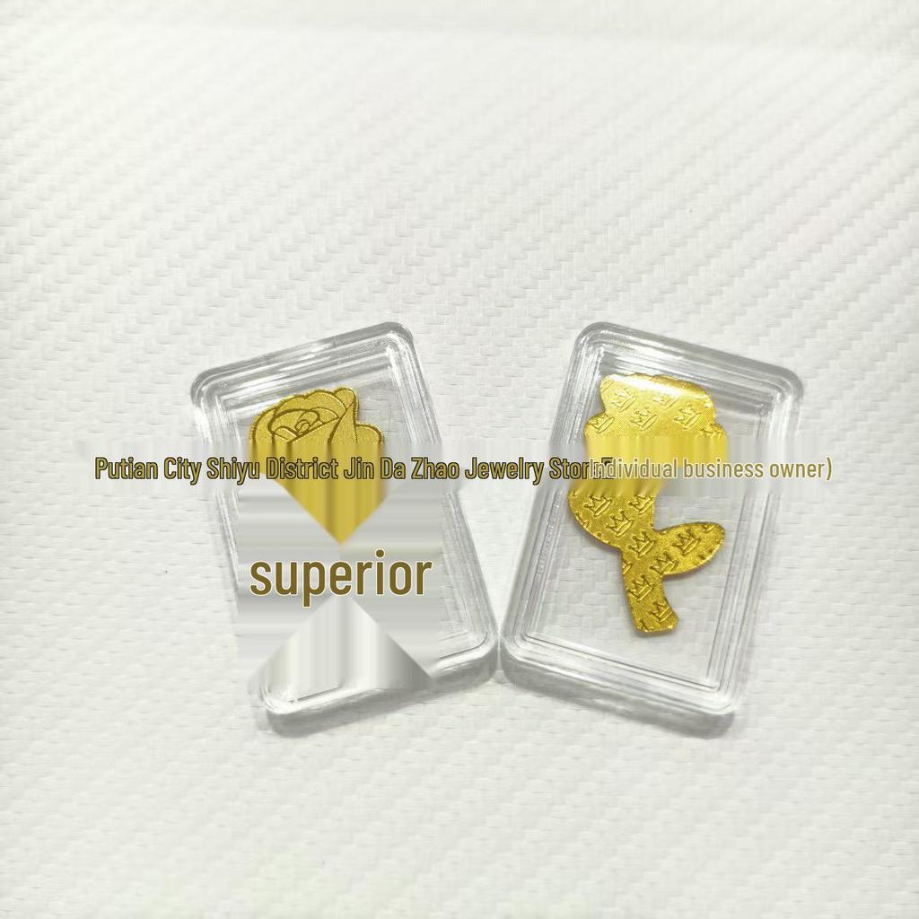 Year of the Horse Gold Mobile Sticker: Wealth & Prosperity Gift with Gold Leaf Design