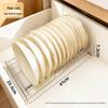 Built-in Kitchen Dish Rack with Drawer Divider for Chopsticks, Spoons, Bowls, and Plates.