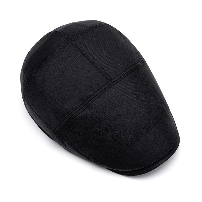 Autumn Winter Cotton Warm Cap Men's Forward Cap Retro Peaked Cap British Beret Newsboy Cap