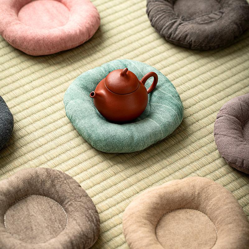 

1PC Teapot Pad Solid Color Heat-Resistant Handmade Coaster Kung Fu Tea Fabric Teapot Pad Teacup Pad кавовий