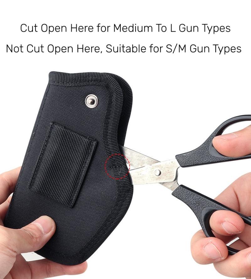 Verdecktes Trageholster OWB IWB Nylon Links/Rechts Universelles Holster Luftpistolentasche Ausrüstung für den Außenbereich für Glock 19-43 Holster Taktisch