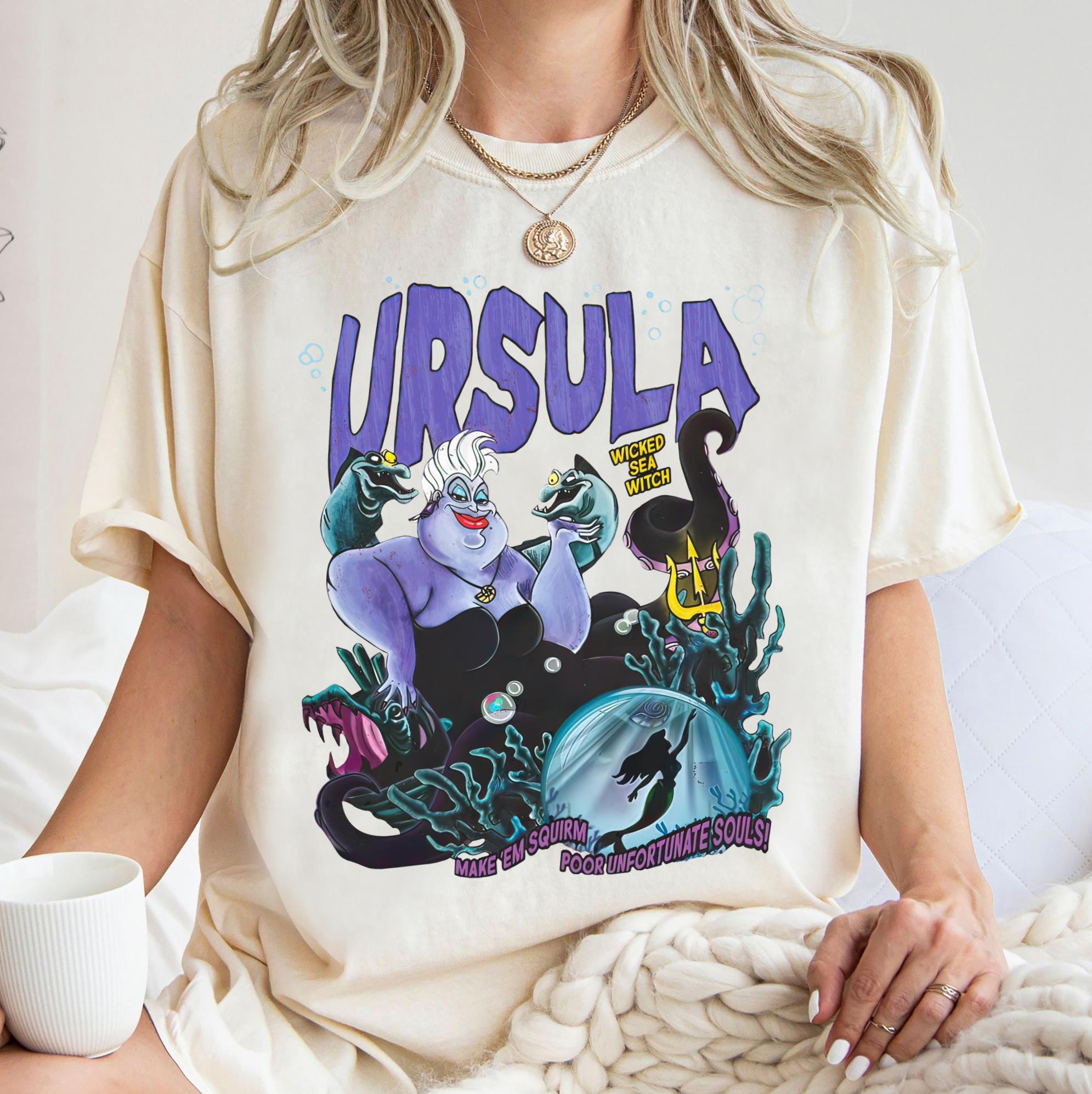 Villain Ursula Tshirt Little Mermaid Ursula Sea Witch Tshirt Womens Tshirt New Casual Fashion Couple Street Wear S