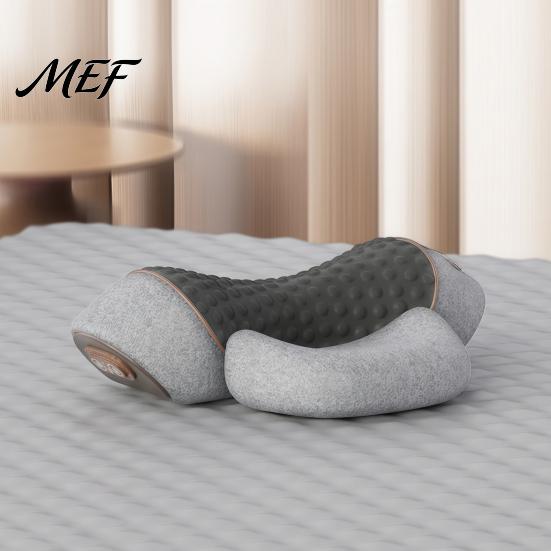 Relaxing Neck Support for Home Electric Massager Pillow, 3-in-1 Cervical Massage Heat Vibration And Lift Travel Pillow Function, Ergonomic Memory Foam