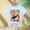 Dragon Ball T Shirt Bambini Tops Tee Anime Figure Son Goku Super Saiyan T-shirt Ragazzi T-shirt Bambini Vestiti Estate Manica Corta