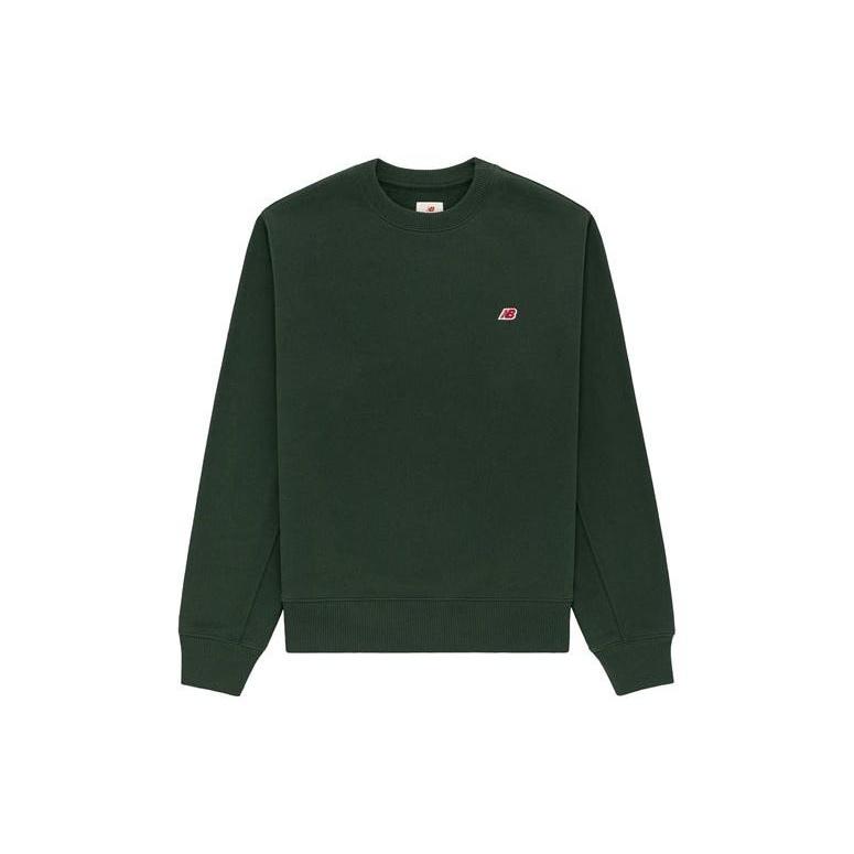 New Balance MADE in USA Core Crewneck Sweatshirt Asia Sizing  Midnight Green  Men s MT21541-MTN S