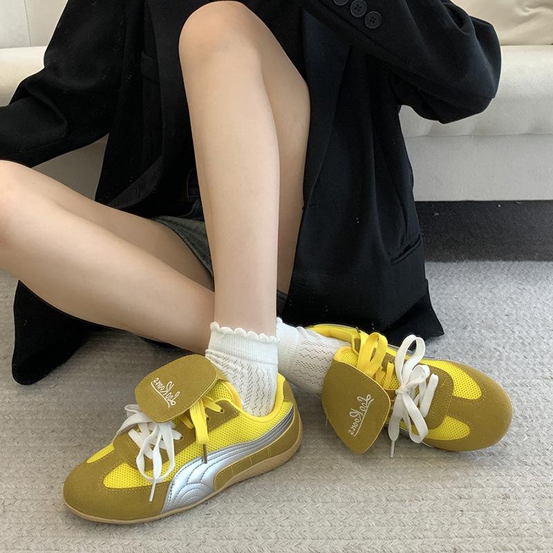 

Black platform Forrest Gump shoes for women s new spring, autumn and winter sports and leisure board shoes in 2025 to increase the height of German tr 40 жёлтый