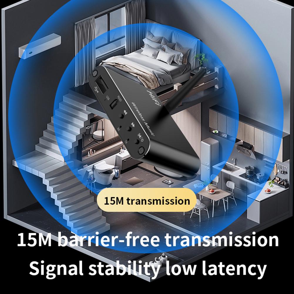 Bluetooth-Compatible 5.4 Audio Adapter 3.5mm Aux HiFi Music Wireless Adapter BT/U-Disk Play Audio Dongle for Home and Car Stereo