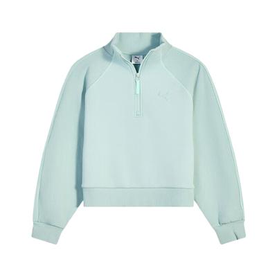 FW25 Casual Outdoorist HZ Crew FL Infrared Warm Fleece Loose Half-Zip Sports Long Sleeve Sweatshirt Women Sweatshirt 635727-82