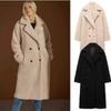 ZA Womens Oversized Lapel Thick Coat 2025 Casual Outerwear S M L