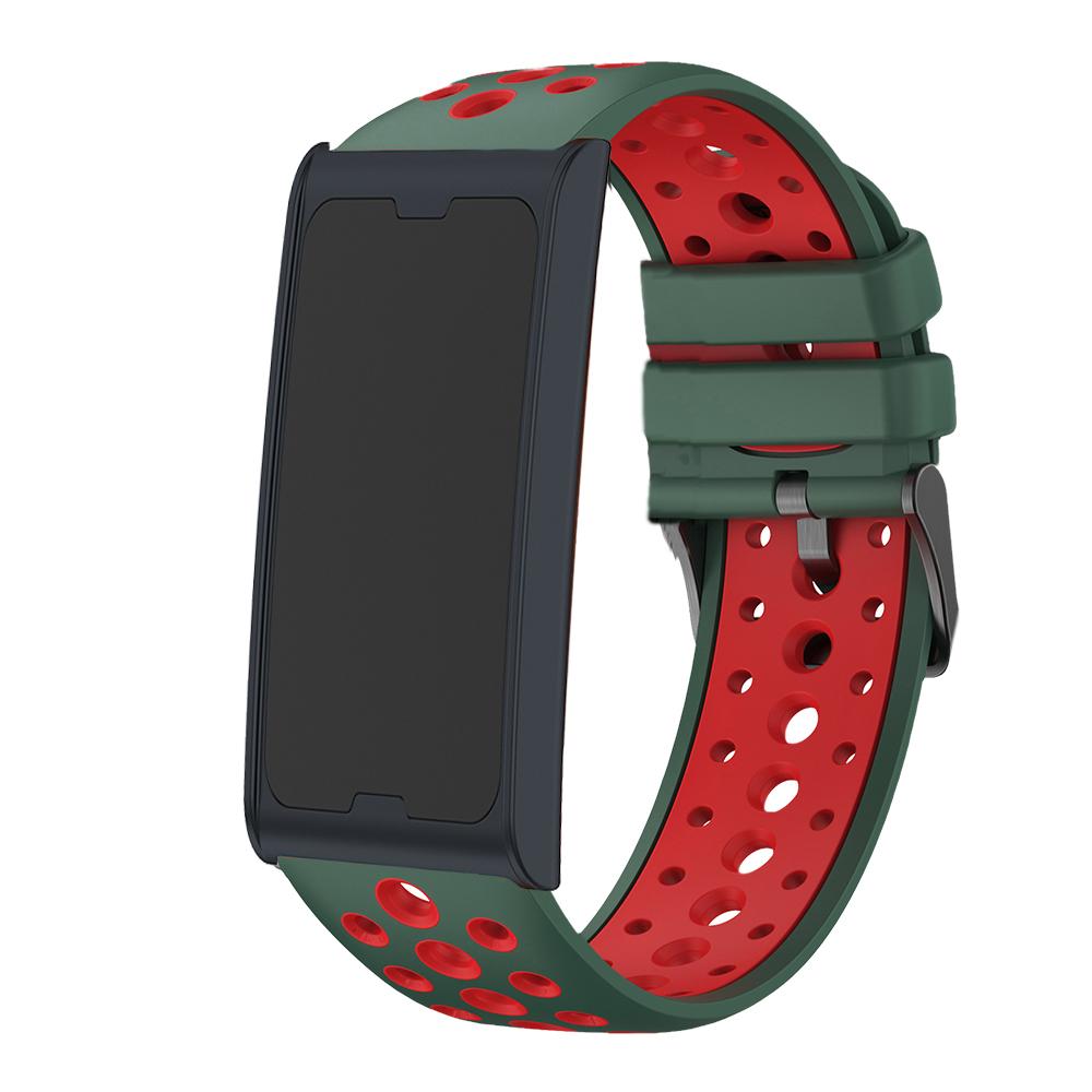 Two-Tone Strap Compatible with Amazfit Helio Breathable Round Hole Strap Suitable for Amazfit balance 2 Smartwatch Band Correa