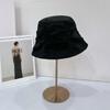 Early Autumn New Big Eaves High-end Pleated Bucket Hat Niche Design Sunshade Bucket Hat