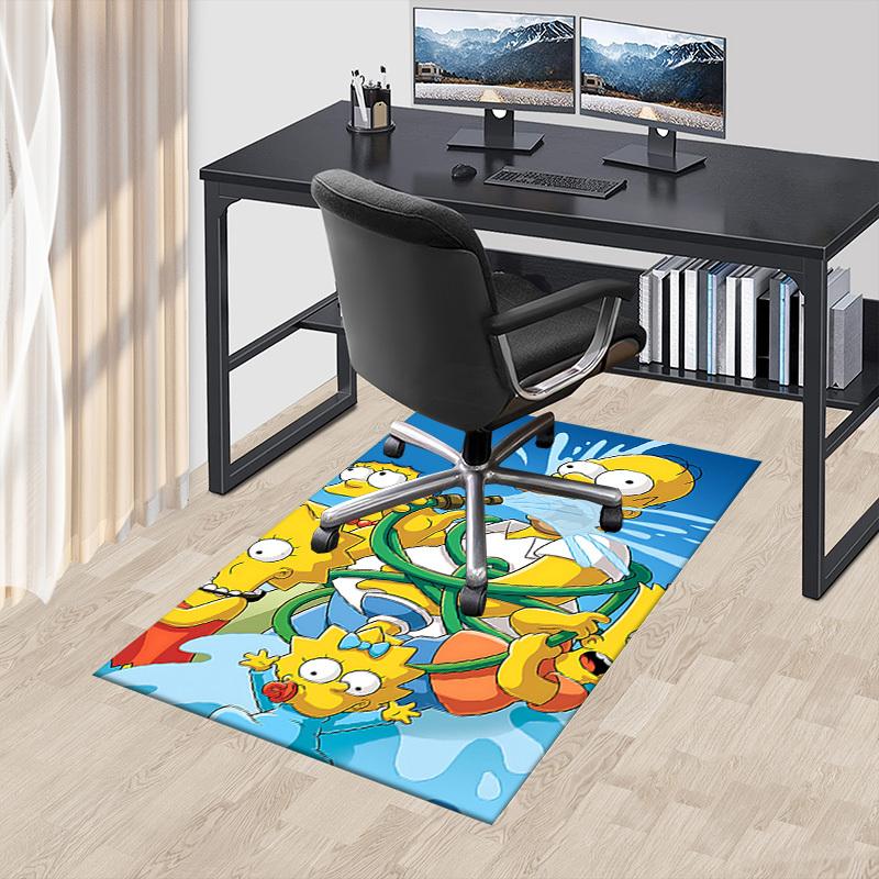 1PC Homer Simpson Lisa Simpson Carpet Ultra Soft, Thick & Absorbent, Non Slip Machine Washable Mat for Entryway