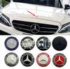 1pcs 56mm Car Aluminum Hood Emblem Front Badge Modification Accessories for Mercedes Benz C-Class E-Class W204 W205 W213 W214 JGE6