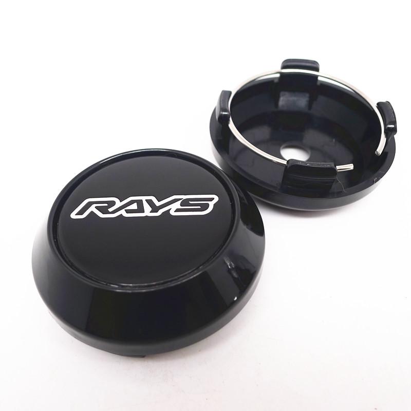 4pcs 64mm 57mm Rays Wheel Center Cap Hub Car Rims Cover Hubcaps Rims Japan Volk Emblem Badge Auto Styling Accessories