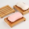 (1 piece) Bamboo soap dish eco friendly soap holder. Dimensions: 11x8x2cm