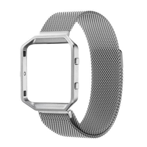 

Металлический миланский ремешок-браслет для фитнес-трекера Fitbit Blaze, Великобритания Silver(Strap+Frame)