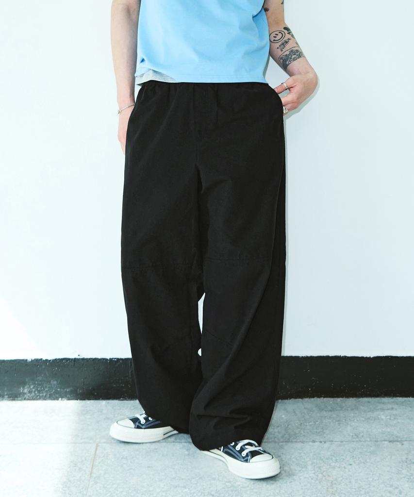Awodeijeu Flow Linen-Like Elastic Waist Wide Pants [3 Colors]