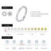 MODIAN Moissanite Rings 925 Silver Exquisite Triangle Pattern Sparkling Finger Ring For Women Fine Jewelry