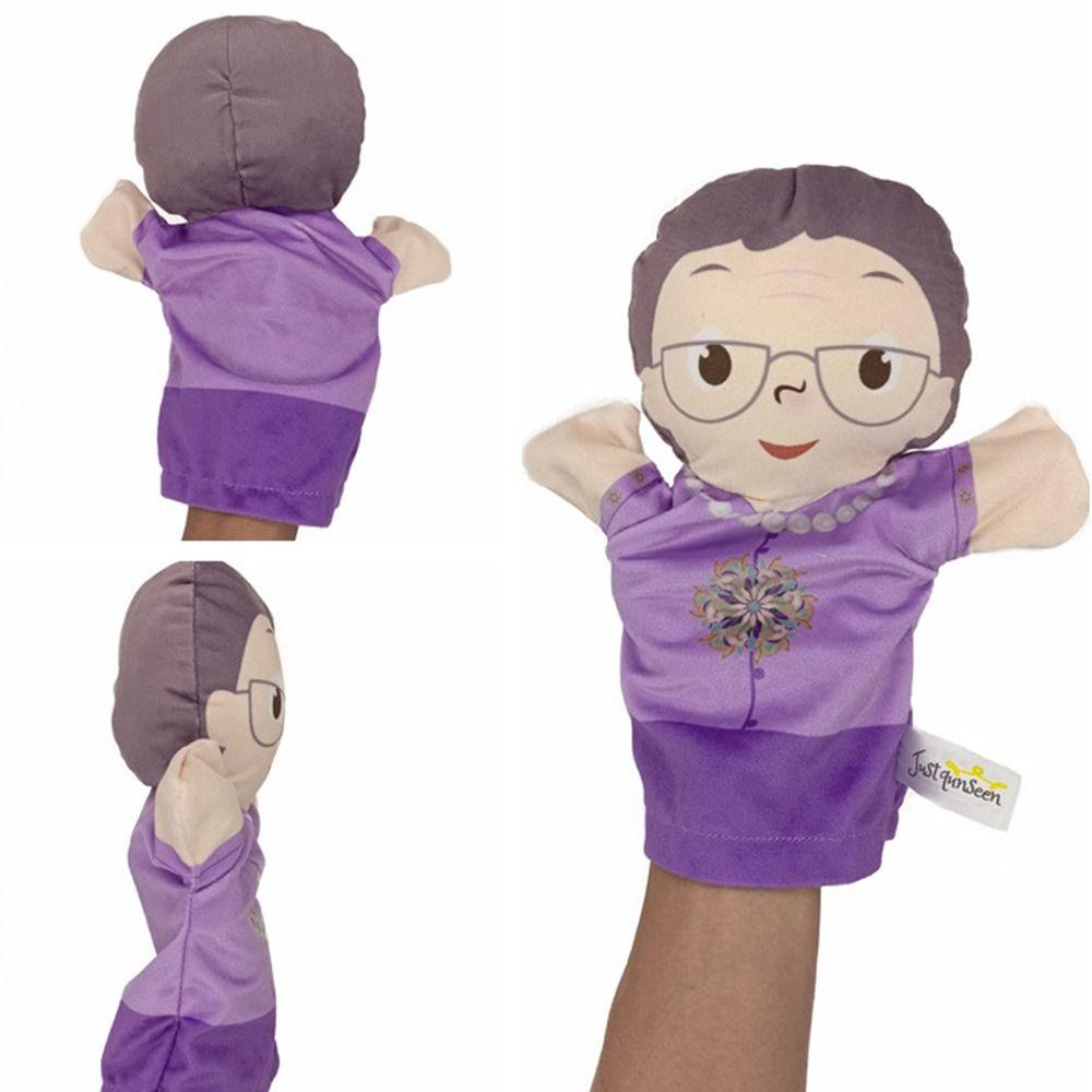 Grandparents Family Member Puppet Plush Children Plush Gloves Baby Toys Doll Toys  Kid