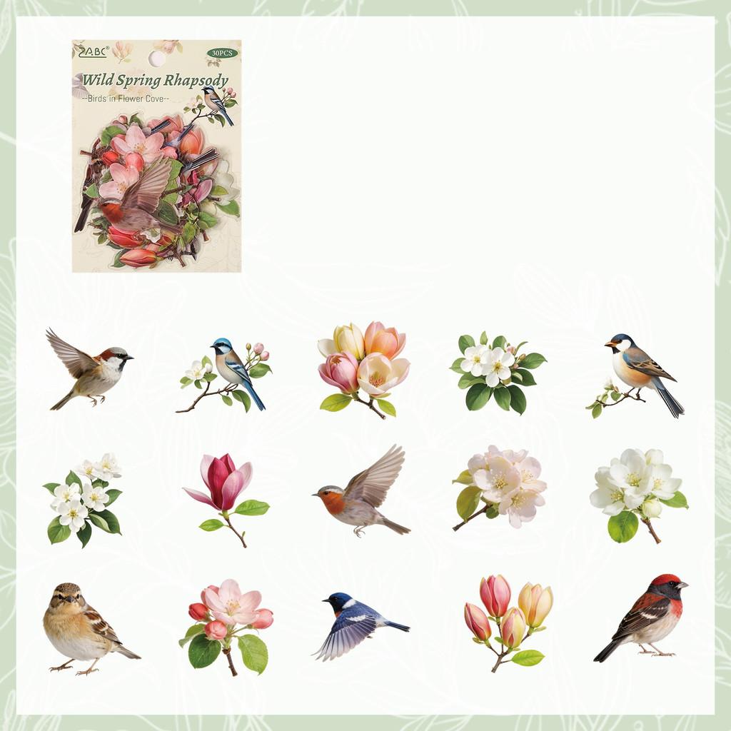 30pcs Butterfly Transparent Decorative Stickers for Journaling Scrapbooking Planner DIY Crafts Aesthetic Sticker