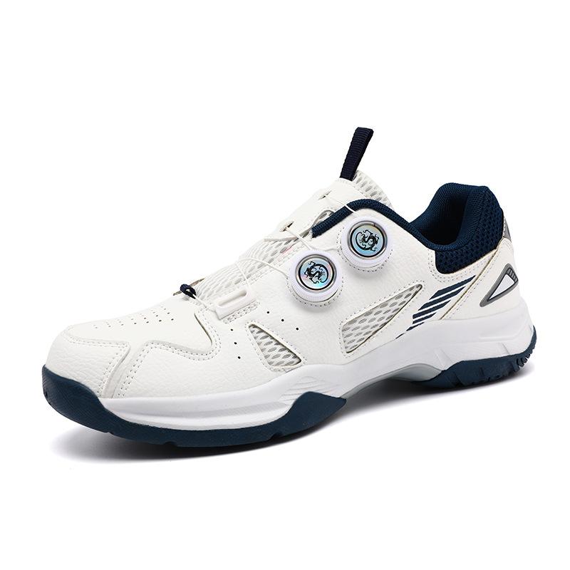 9105 Men's Shoes Double Rotating Button Badminton Low Top Tennis Table Mesh Sports