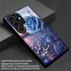 Blue Rose Evening Pattern 2D Phone Case for Samsung S26 S25 S24 S23 S22 S21 S20 A56 A55 A36 Tempered Glass Protective Cover